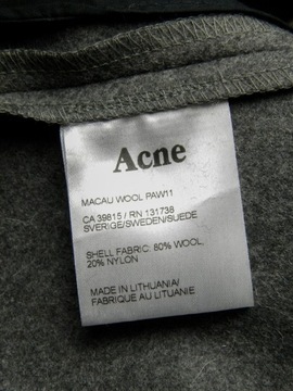 Acne Studios wełniane spodnie wysoki stan