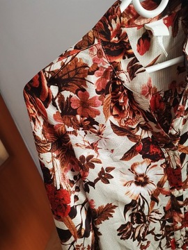 Bluzka H&M 36 koszula S midi mgiełka bez wad 