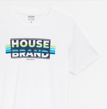 HOUSE T-shirt biały - NOWY - L