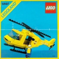 LEGO Town  6697 z 1985r. Rescue - l Helicopter