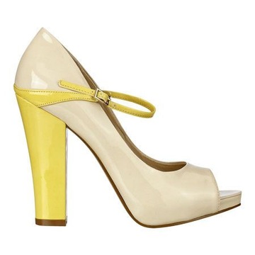 Pastelowe buty na obcasach szpilki 37 Nine west