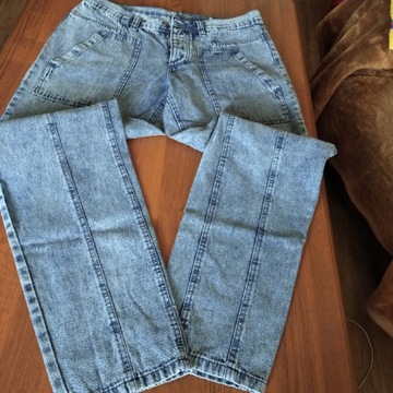 Spodnie jeansowe r 36, pas 90, długość 105/ Rainbow Bonprix 