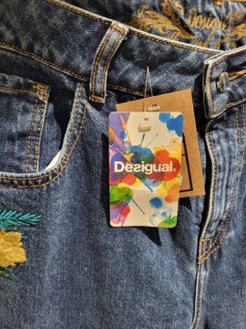 Spodnie dżinsowe Desigual nowe rozm 30 