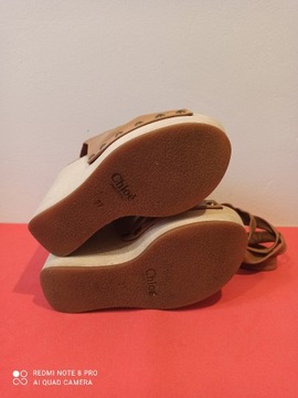 Używane sandały na koturnie Chloe - r. 37