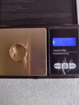 Obrączka złota pr 585 / 4.80g / roz. 26