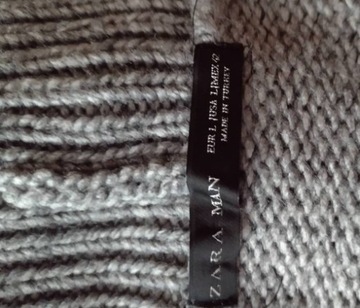 (L) Zara/ Szary kardigan z Madrytu, sweter 