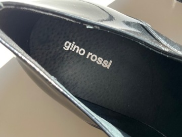 Klasyczne lakierowane skórzane półbuty Gino Rossi