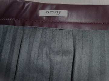 Plisowana spódniczka spódnica ORSAY ekoskóra 42 XL