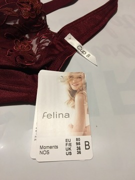 Bordowe body Felina rozmiar 80B