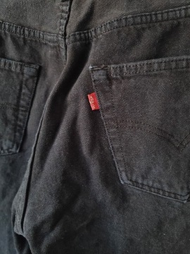 Spodnie dżinsy Levi's 501 vintage czarne