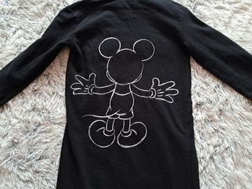 Czarna długa bluza Myszka Mickey XS/34 reserved 
