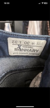 Diesel Ronhary spodnie jeansy w30 L32