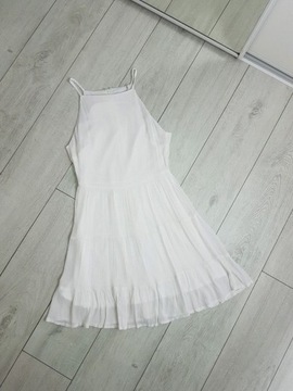 Missguided biała letnia sukienka na ramiączkach 36