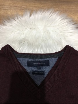 Bordowy sweter Tommy Hilfiger M