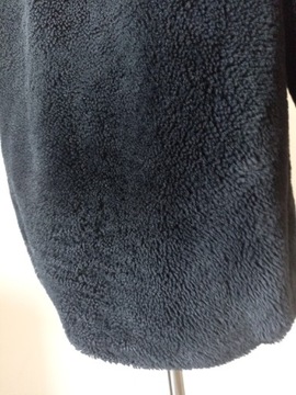 Czarne futerko sztuczne kurtka damska Reserved M 