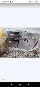 Trampki mokasyny damskie Clarks naturalny zamsz rozmiar 36,5/37 