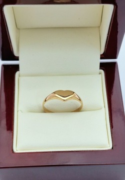 Złoty pierścionek Serduszko Au 585 WAGA 1,9 PUNCE!