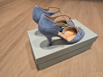 Buty wieczorowe Rachel Simpson Amalia błękitne