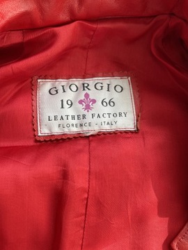 Płaszcz skórzany damski Giorgio 1966 vintage XL 42