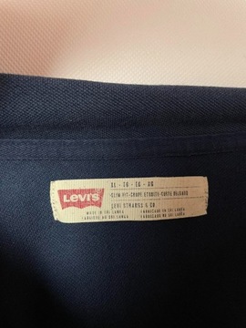 Koszulka Polo Levi's XL w paski granatowa 