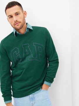 GAP bluza w kolorze morskiej zieleni duże logo M