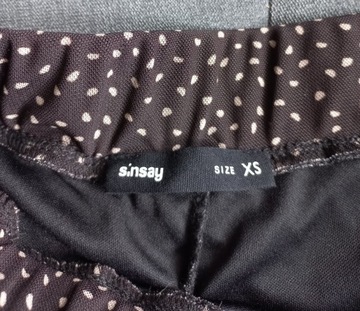 Spódnica ciemnobrązowa z czarną mini halką S