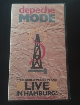 Kaseta VHS Depeche Mode. Live in Hamburg.