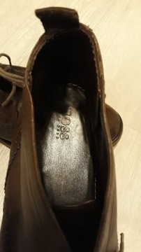 ~ 75% skórzane buty męskie HUGO BOSS Nevisio 43