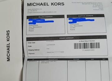 Michael Kors buty loafersy mokasyny 36 brązowe