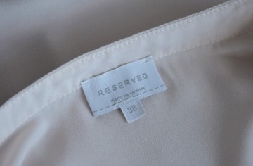 Reserved pudrowa szyfonowa bluzka 38 M