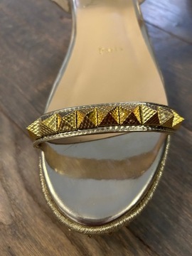 Christian Louboutin pyraclou, sandały, koturny 40