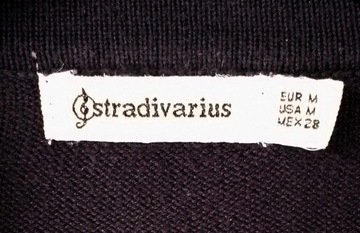 Stradivarius sweter waterfall narzutka S M granat