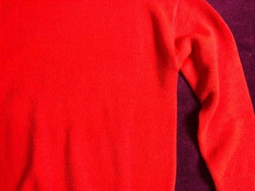 sweter RESERVED / pomarańcz jaskrawy / r.XL bdb