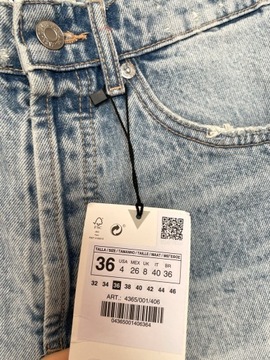 Zara szorty spodenki jeansowe dżinsowe denim 36