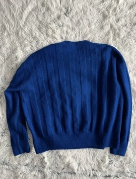 sweter Mango kobaltowy