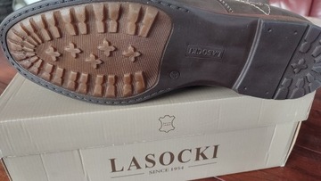 Buty brązowe skórzane Lasocki roz.44