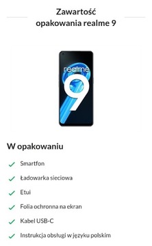 Realme 9 8/128gb lte nowy w foli 3 szt.