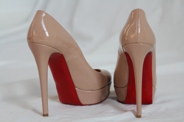 Louboutin Christian buty,Szpilki Nude, rozmiar 39