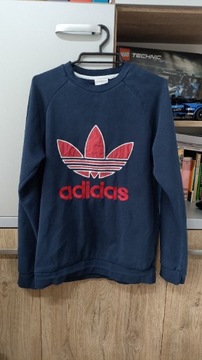 Bluza męska granatowa vintage retro Adidas 