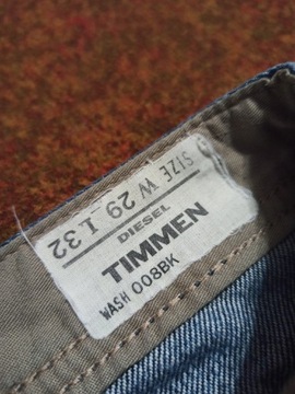 Markowe jeansy Diesel Timmen W29L32