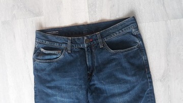 szerokie spodnie jeansy TOMMY HILFIGER 33/30