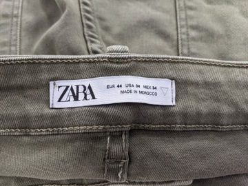 Zara Skinny Chino rozmiar 44 męskie oliwkowe