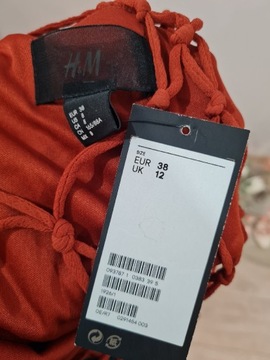 Sukienka długa H&M letnia wieczorowa imprezowa