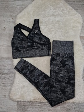 Komplet Gymshark Crop Top Legginsy Rozmiar S