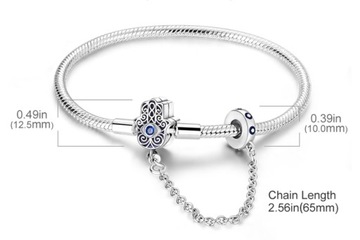 SREBRNA BRANSOLETKA CHARMS pandora SREBRO 925 