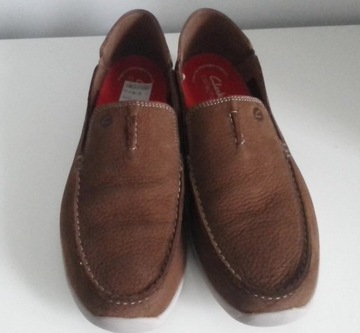 Clarks- męskie  mokasyny Gorwin Step roz 41/42