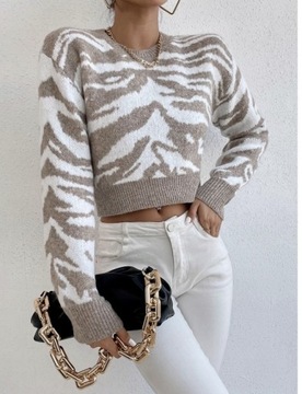 Sweter animal wzór SHINE rozmiar L