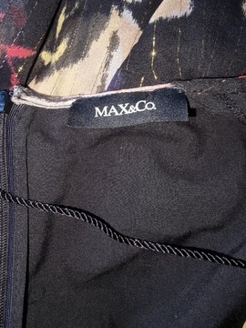 Długa sukienka jedwabna Max&Co od Max Mara r M/L