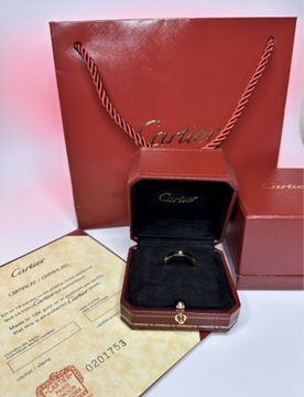 Obrączka Cartier Love z trzema diamentami