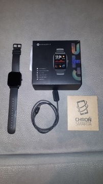 Amazfit GTS Black, nowy, szkło hybrydowe 5D gratis